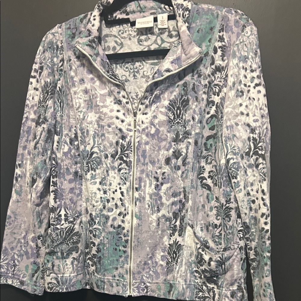 Weekenders Multicolor Patterned Bomber Jacket